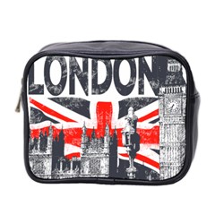 Big Ben City Of London Mini Toiletries Bag (two Sides) by Mog4mog4