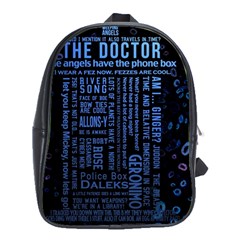 Doctor Who Tardis School Bag (xl) by Mog4mog4