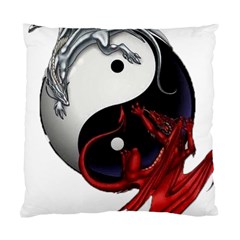 Yin And Yang Chinese Dragon Standard Cushion Case (two Sides) by Mog4mog4