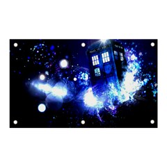 Tardis Background Space Banner And Sign 5  X 3  by Mog4mog4