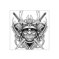 Drawing Samurai Tattoo Sketch Japanese Samurai Satin Bandana Scarf 22  X 22  by Mog4mog4