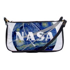 Vincent Van Gogh Starry Night Art Painting Planet Galaxy Shoulder Clutch Bag by Mog4mog4