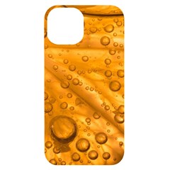 Lime Water Bubbles Macro Light Detail Background Iphone 14 Black Uv Print Case by Mog4mog4