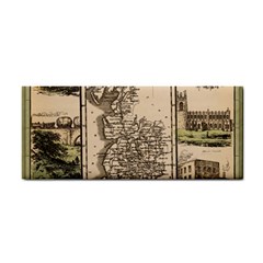 Antique Map Railway Lines Railway Train Char Hand Towel by Mog4mog4