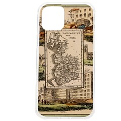 Antique Map Railway Lines Railway Train Char Iphone 12 Pro Max Tpu Uv Print Case by Mog4mog4