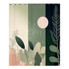 Spring Floral Plants Foliage Minimal Minimalist Shower Curtain 60  X 72  (medium)  by Mog4mog4