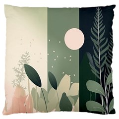 Spring Floral Plants Foliage Minimal Minimalist Standard Premium Plush Fleece Cushion Case (two Sides) by Mog4mog4