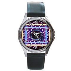 Abstract Sphere Room 3d Design Shape Circle Round Metal Watch