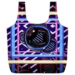 Abstract Sphere Room 3d Design Shape Circle Full Print Recycle Bag (xxl) by Mog4mog4