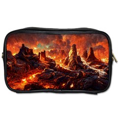 Nature Wallpaper Vulcanic Landscape Toiletries Bag (one Side) by Mog4mog4