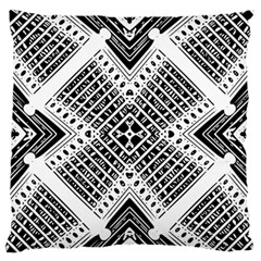 Black And White Modern Texture Seamless Print Fabric Pattern Standard Premium Plush Fleece Cushion Case (two Sides) by Bakwanart
