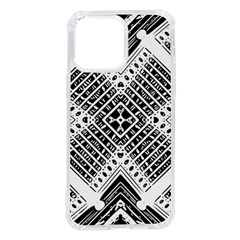 Black And White Modern Texture Seamless Print Fabric Pattern Iphone 14 Pro Max Tpu Uv Print Case by Bakwanart