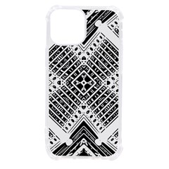 Black And White Modern Texture Seamless Print Fabric Pattern Iphone 13 Mini Tpu Uv Print Case