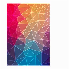 Multicolored Geometric Origami Idea Pattern Small Garden Flag (two Sides) by Bakwanart