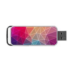 Multicolored Geometric Origami Idea Pattern Portable Usb Flash (one Side) by Bakwanart