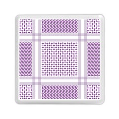 Square Purple Pattern Bead Purple Keffiyeh Purple Geometric Headdress Angle Violet Rectangle Memory Card Reader (square) by Bakwanart