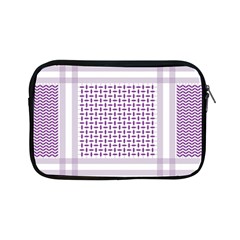 Square Purple Pattern Bead Purple Keffiyeh Purple Geometric Headdress Angle Violet Rectangle Apple Ipad Mini Zipper Cases by Bakwanart