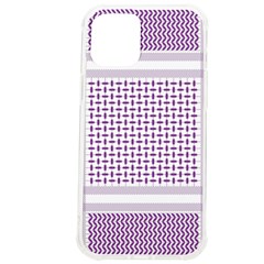 Square Purple Pattern Bead Purple Keffiyeh Purple Geometric Headdress Angle Violet Rectangle Iphone 12 Pro Max Tpu Uv Print Case by Bakwanart