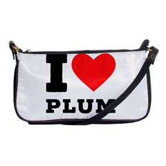 I Love Plum Shoulder Clutch Bag by ilovewhateva