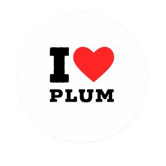 I Love Plum Mini Round Pill Box (pack Of 5) by ilovewhateva