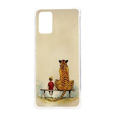 Tiger Sitting Beside Boy Painting Parody Cartoon Samsung Galaxy S20plus 6 7 Inch Tpu Uv Case by Bakwanart