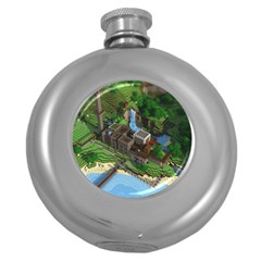 Green Village Miniature Technology Round Hip Flask (5 Oz)