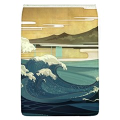 Sea Asia, Waves Japanese Art The Great Wave Off Kanagawa Removable Flap Cover (l) by Bakwanart