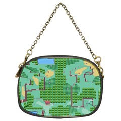 Green Retro Games Pattern Chain Purse (one Side) by Bakwanart