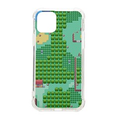 Green Retro Games Pattern Iphone 11 Pro 5 8 Inch Tpu Uv Print Case by Bakwanart