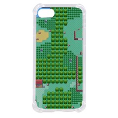 Green Retro Games Pattern Iphone Se by Bakwanart