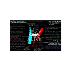 Stay Alive Sticker (rectangular)