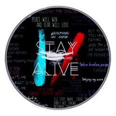 Stay Alive Wireless Fast Charger(white) by Bakwanart