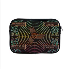 Black And Green Area Rug Neon Genesis Evangelion Computer Communication Apple Macbook Pro 15  Zipper Case by Bakwanart