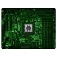 Technology Computer Chip Electronics Industry Circuit Board Premium Plush Fleece Blanket (extra Small) by Bakwanart