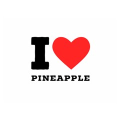 I Love Pineapple Two Sides Premium Plush Fleece Blanket (extra Small) by ilovewhateva