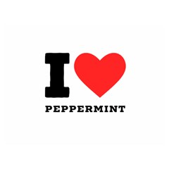 I Love Peppermint Two Sides Premium Plush Fleece Blanket (extra Small) by ilovewhateva