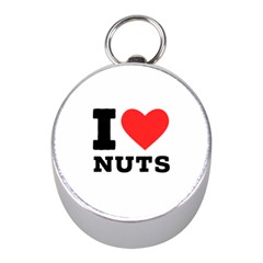 I Love Nuts Mini Silver Compasses by ilovewhateva