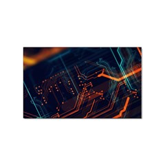 Abstract Colorful Circuit Sticker Rectangular (10 Pack)
