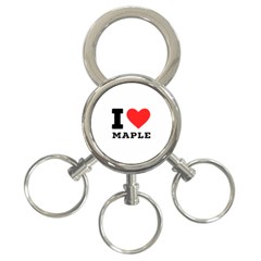 I Love Maple 3-ring Key Chain by ilovewhateva