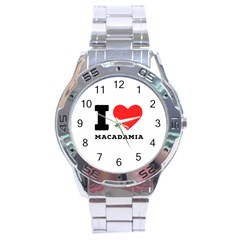 I Love Macadamia Stainless Steel Analogue Watch by ilovewhateva