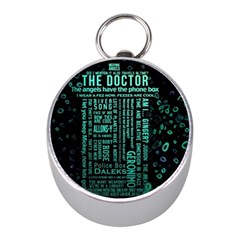 Tardis Doctor Who Technology Number Communication Mini Silver Compasses by Bakwanart