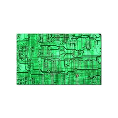 Green Circuit Board Computer Sticker Rectangular (10 Pack) by Bakwanart