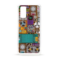 Pattern Design Art Techno Dj Music Retro Music Device Samsung Galaxy S20 6 2 Inch Tpu Uv Case by Bakwanart