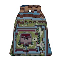 Arcade Game Retro Pattern Bell Ornament (two Sides)