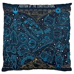 Position Of The Constellations Illustration Star Blue Standard Premium Plush Fleece Cushion Case (two Sides) by Bakwanart