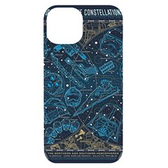 Position Of The Constellations Illustration Star Blue Iphone 14 Black Uv Print Case by Bakwanart