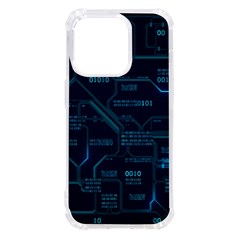 Technology Computer Circuit Boards Electricity Cpu Binary Iphone 14 Pro Tpu Uv Print Case by Bakwanart