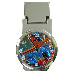 Gray Circuit Board Electronics Electronic Components Microprocessor Money Clip Watches by Bakwanart