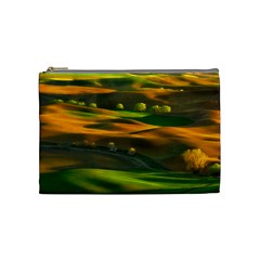 Landscape Usa Nature Washington State Trees Field Palouse Cosmetic Bag (medium) by Bakwanart