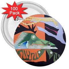 1 (209) 3  Buttons (100 Pack)  by LeRoyJacks